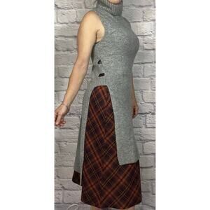 Bishop and Young Super Soft, Warm and Comfy Long Turtleneck Apron Style Sweater